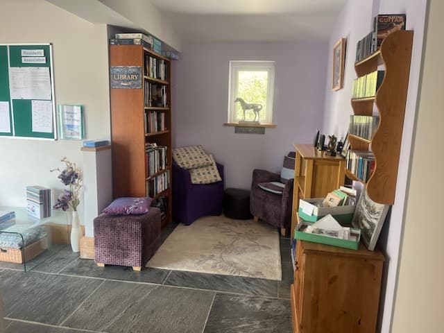 The clubhouse library