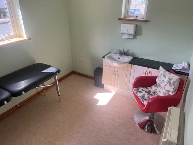 The clubhouse treatment room